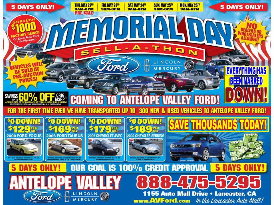 Antelope Valley Ford Lincoln Mercury Lancaster CA 93534 8664385898
